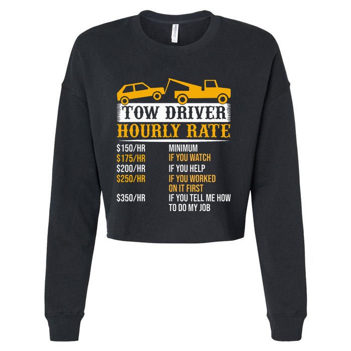 Tow Driver Hourly Rate Tow Truck Driver Tow Trucker Cropped Pullover Crew