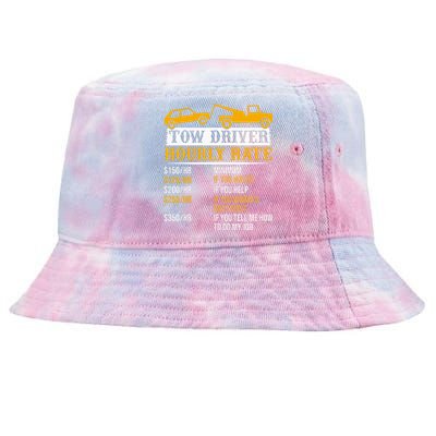 Tow Driver Hourly Rate Tow Truck Driver Tow Trucker Tie-Dyed Bucket Hat