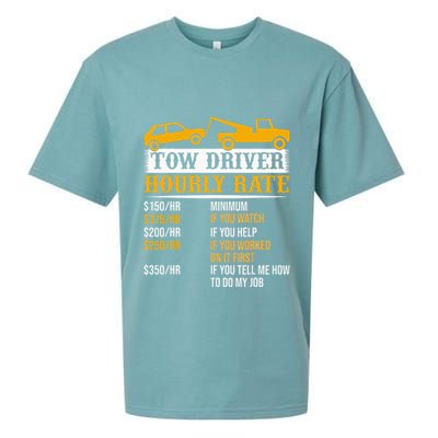 Tow Driver Hourly Rate Tow Truck Driver Tow Trucker Sueded Cloud Jersey T-Shirt