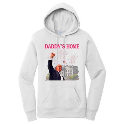 Trump DaddyS Home Bye Joe Biden Drops Out Run For Election Women's Pullover Hoodie