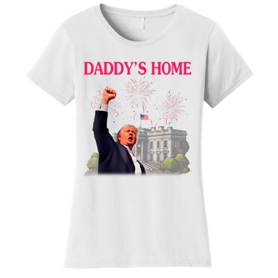 Trump DaddyS Home Bye Joe Biden Drops Out Run For Election Women's T-Shirt