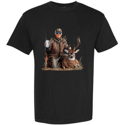 Trump Deer Hunting Donald Trump Old School Camouflage Garment-Dyed Heavyweight T-Shirt