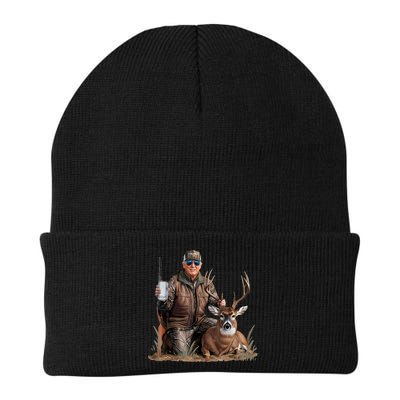 Trump Deer Hunting Donald Trump Old School Camouflage Beanie