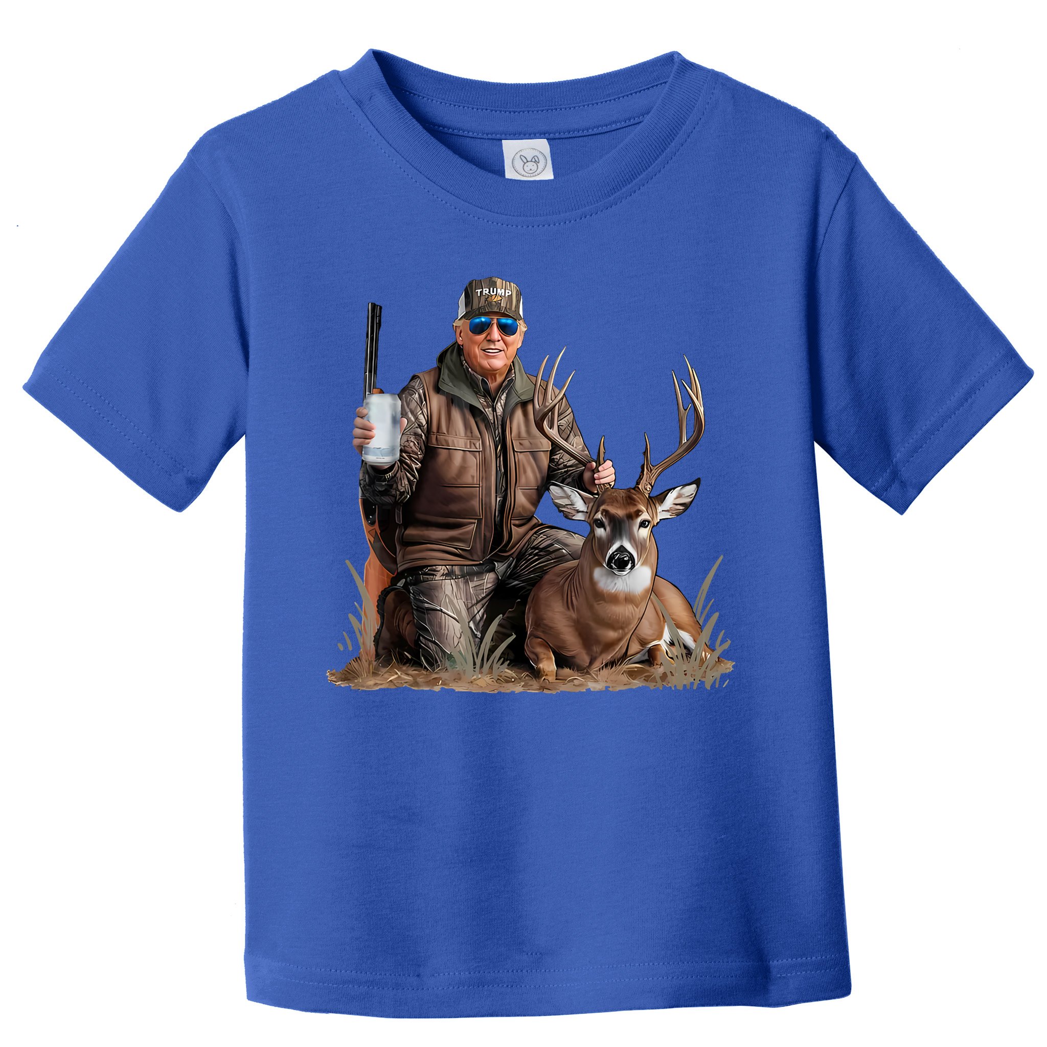 Trump Deer Hunting Donald Trump Old School Camouflage Toddler T-Shirt