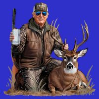 Trump Deer Hunting Donald Trump Old School Camouflage Womens T-Shirt