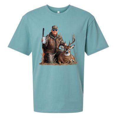 Trump Deer Hunting Donald Trump Old School Camouflage Sueded Cloud Jersey T-Shirt