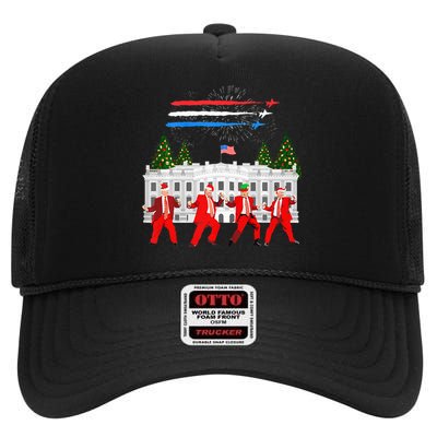 Trump Daddys Home White House Dance Make Xmas Great Again High Crown Mesh Back Trucker Hat