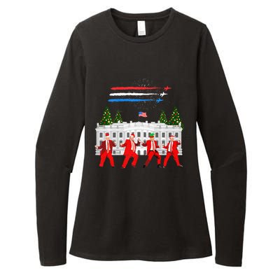 Trump Daddys Home White House Dance Make Xmas Great Again Womens CVC Long Sleeve Shirt