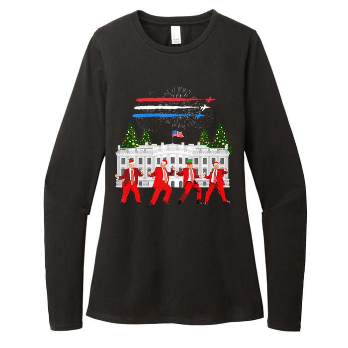 Trump Daddys Home White House Dance Make Xmas Great Again Womens CVC Long Sleeve Shirt