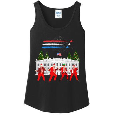 Trump Daddys Home White House Dance Make Xmas Great Again Ladies Essential Tank