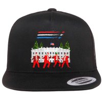 Trump Daddys Home White House Dance Make Xmas Great Again Flat Bill Trucker Hat