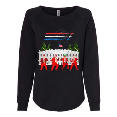 Trump Daddys Home White House Dance Make Xmas Great Again Womens California Wash Sweatshirt