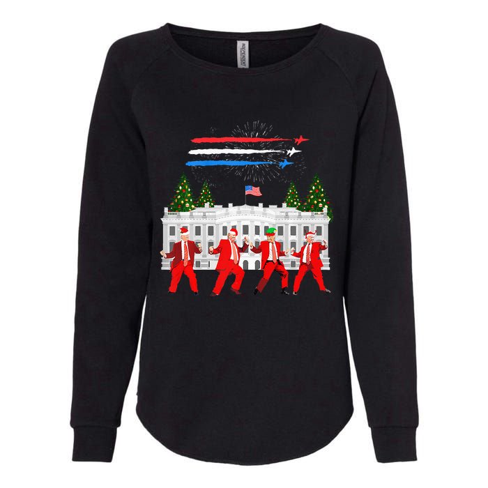 Trump Daddys Home White House Dance Make Xmas Great Again Womens California Wash Sweatshirt