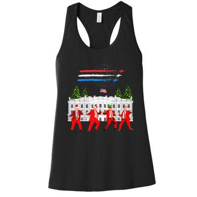 Trump Daddys Home White House Dance Make Xmas Great Again Women's Racerback Tank