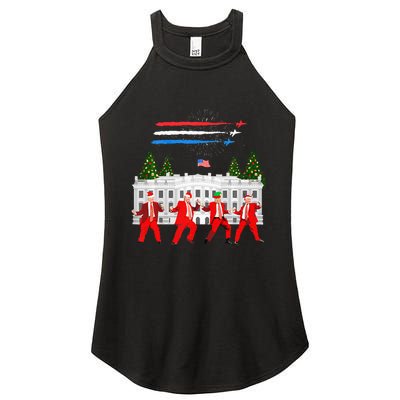 Trump Daddys Home White House Dance Make Xmas Great Again Women's Perfect Tri Rocker Tank