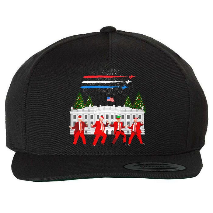 Trump Daddys Home White House Dance Make Xmas Great Again Wool Snapback Cap