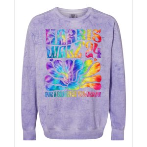 Tie Dye Harris Waltz 2024 Election Kamala Harris Tim Waltz Colorblast Crewneck Sweatshirt