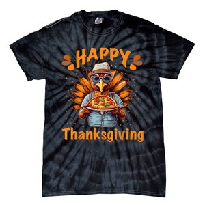 Turkey Day Happy Thanksgiving Family Dinner Tie-Dye T-Shirt