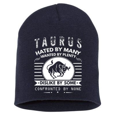 Taurus Design Hated By Many Wanted By Plenty Short Acrylic Beanie