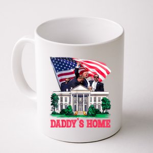 Trump DaddyS Home Bye Joe Biden Drops Out Run For Election Coffee Mug