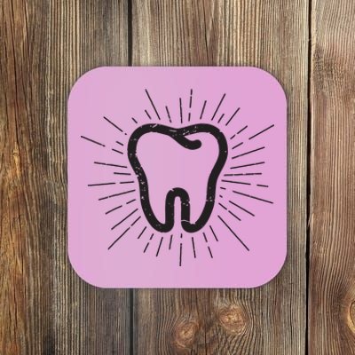 Tooth Dentist Hygienist Dental Oral Hygiene Gift Coaster