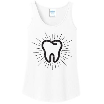 Tooth Dentist Hygienist Dental Oral Hygiene Gift Ladies Essential Tank