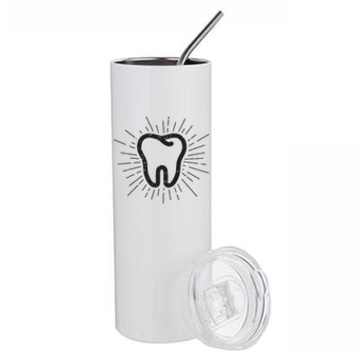 Tooth Dentist Hygienist Dental Oral Hygiene Gift Stainless Steel Tumbler