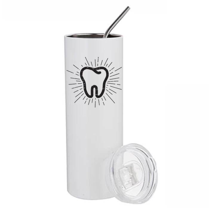 Tooth Dentist Hygienist Dental Oral Hygiene Gift Stainless Steel Tumbler