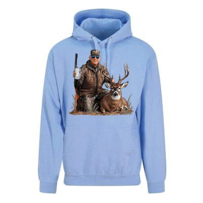 Trump Deer Hunting Donald Trump Old School Camouflage Unisex Surf Hoodie