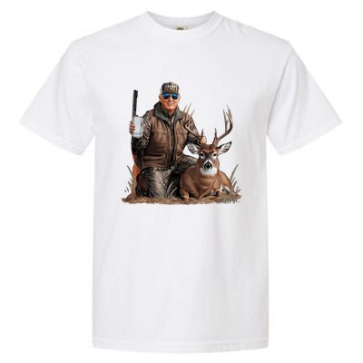 Trump Deer Hunting Donald Trump Old School Camouflage Garment-Dyed Heavyweight T-Shirt