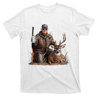 Trump Deer Hunting Donald Trump Old School Camouflage T-Shirt