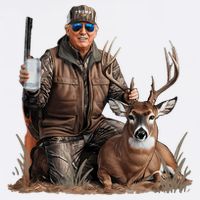 Trump Deer Hunting Donald Trump Old School Camouflage T-Shirt