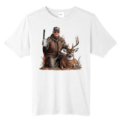 Trump Deer Hunting Donald Trump Old School Camouflage Tall Fusion ChromaSoft Performance T-Shirt