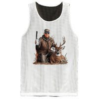 Trump Deer Hunting Donald Trump Old School Camouflage Mesh Reversible Basketball Jersey Tank