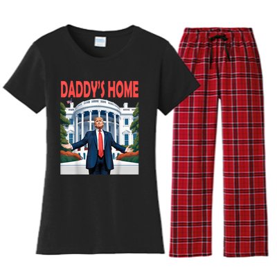 Trump Daddys Home White House Women's Flannel Pajama Set