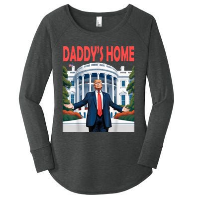 Trump Daddys Home White House Women's Perfect Tri Tunic Long Sleeve Shirt