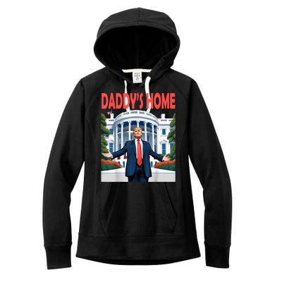 Trump Daddys Home White House Women's Fleece Hoodie