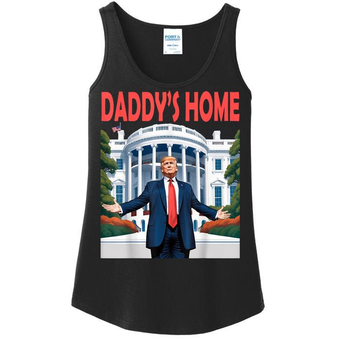 Trump Daddys Home White House Ladies Essential Tank