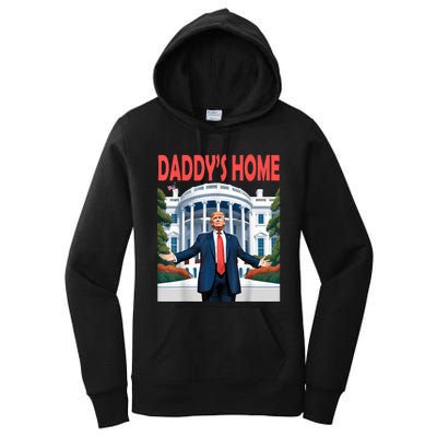 Trump Daddys Home White House Women's Pullover Hoodie