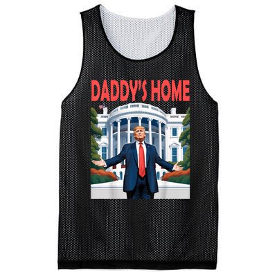 Trump Daddys Home White House Mesh Reversible Basketball Jersey Tank