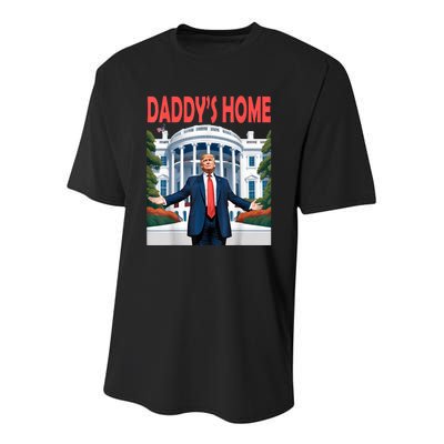 Trump Daddys Home White House Youth Performance Sprint T-Shirt