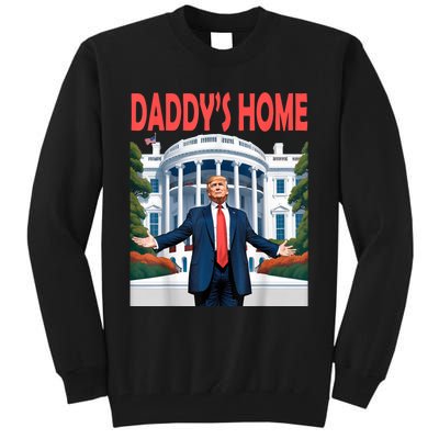 Trump Daddys Home White House Tall Sweatshirt