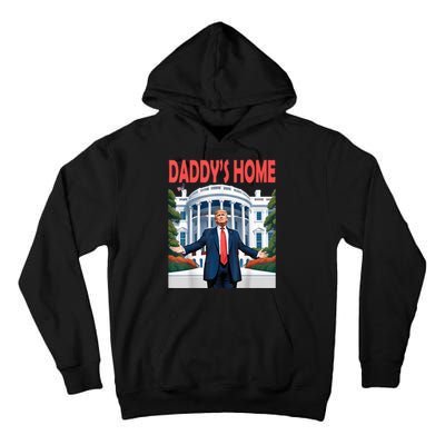 Trump Daddys Home White House Tall Hoodie