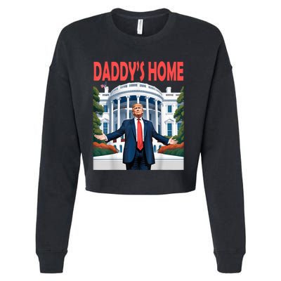 Trump Daddys Home White House Cropped Pullover Crew