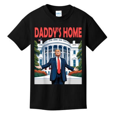 Trump Daddys Home White House Kids T-Shirt