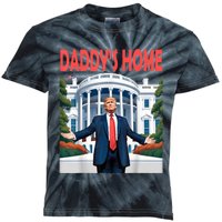 Trump Daddys Home White House Kids Tie-Dye T-Shirt