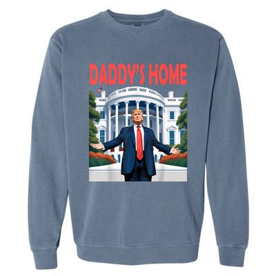 Trump Daddys Home White House Garment-Dyed Sweatshirt