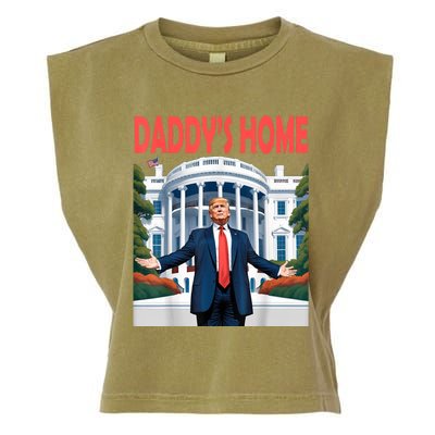 Trump Daddys Home White House Garment-Dyed Women's Muscle Tee