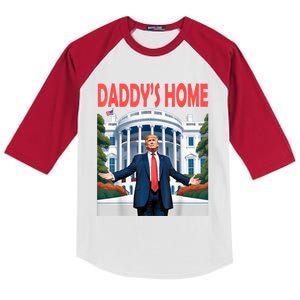 Trump Daddys Home White House Kids Colorblock Raglan Jersey