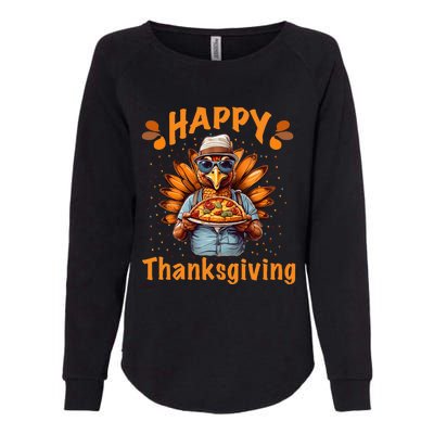 turkey day Happy thanksgiving family dinner Womens California Wash Sweatshirt